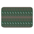 Christmas Holiday Knitted Pattern Print Indoor Door Mat