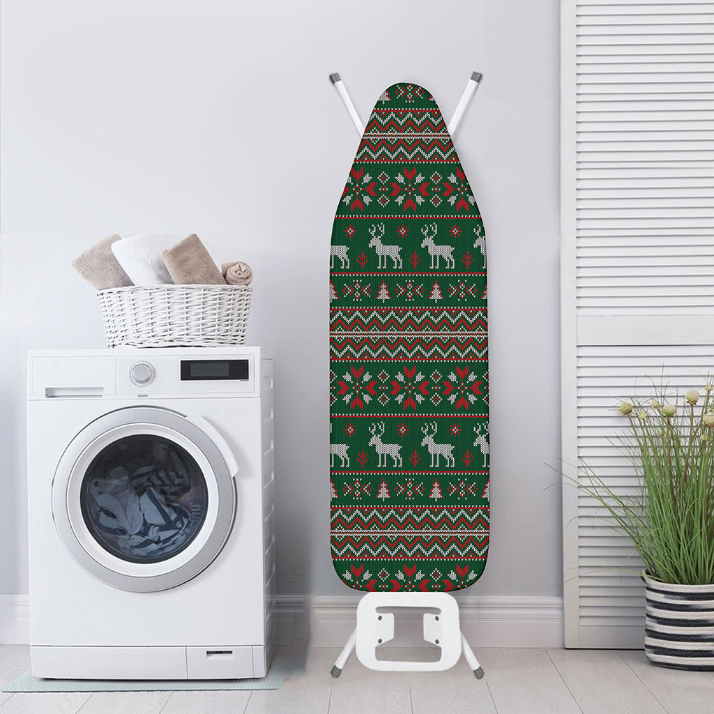Christmas Holiday Knitted Pattern Print Ironing Board Cover