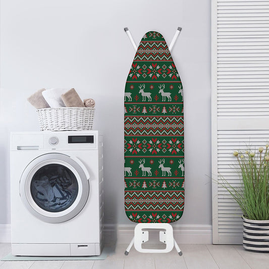 Christmas Holiday Knitted Pattern Print Ironing Board Cover