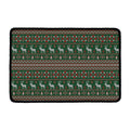 Christmas Holiday Knitted Pattern Print Kitchen Mat