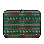 Christmas Holiday Knitted Pattern Print Laptop Sleeve