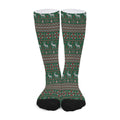 Christmas Holiday Knitted Pattern Print Long Socks