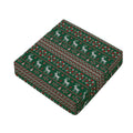 Christmas Holiday Knitted Pattern Print Outdoor Seat Cushion Cover