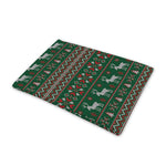 Christmas Holiday Knitted Pattern Print Pet Cooling Mat Cover