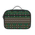 Christmas Holiday Knitted Pattern Print Portable Lunch Bag