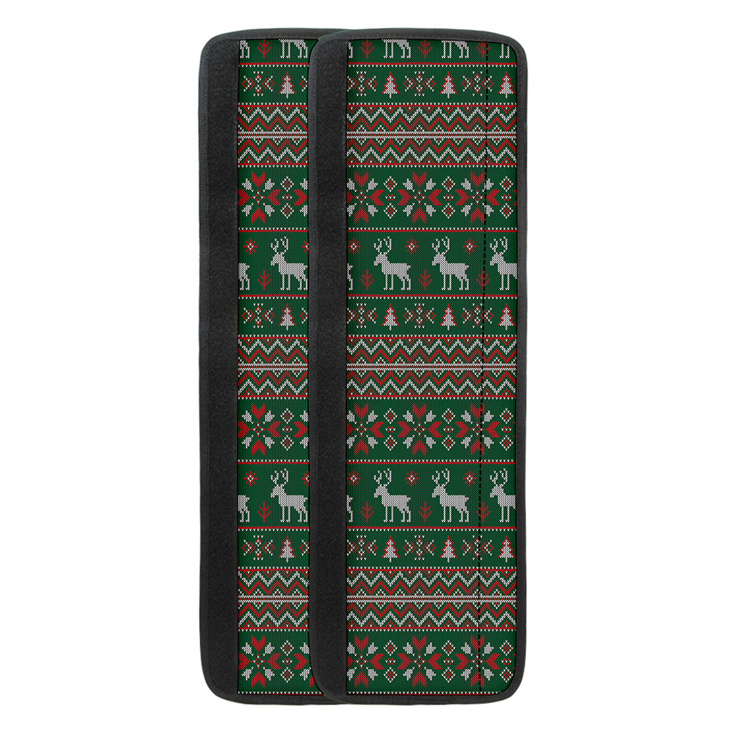 Christmas Holiday Knitted Pattern Print Refrigerator Handle Covers