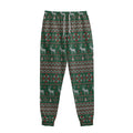 Christmas Holiday Knitted Pattern Print Sweatpants