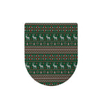 Christmas Holiday Knitted Pattern Print Toilet Lid Cover