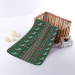 Christmas Holiday Knitted Pattern Print Towel