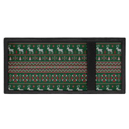 Christmas Holiday Knitted Pattern Print Trifold Wallet