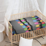 Christmas Holiday Lights Print Baby Crib Sheet