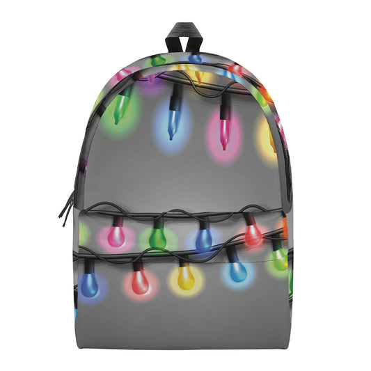 Christmas Holiday Lights Print Backpack