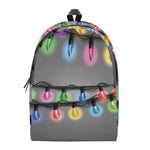 Christmas Holiday Lights Print Backpack