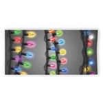 Christmas Holiday Lights Print Beach Towel