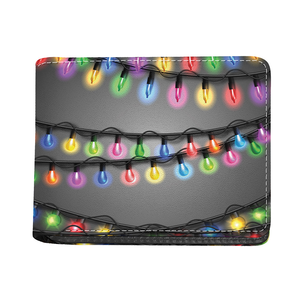 Christmas Holiday Lights Print Bifold Wallet