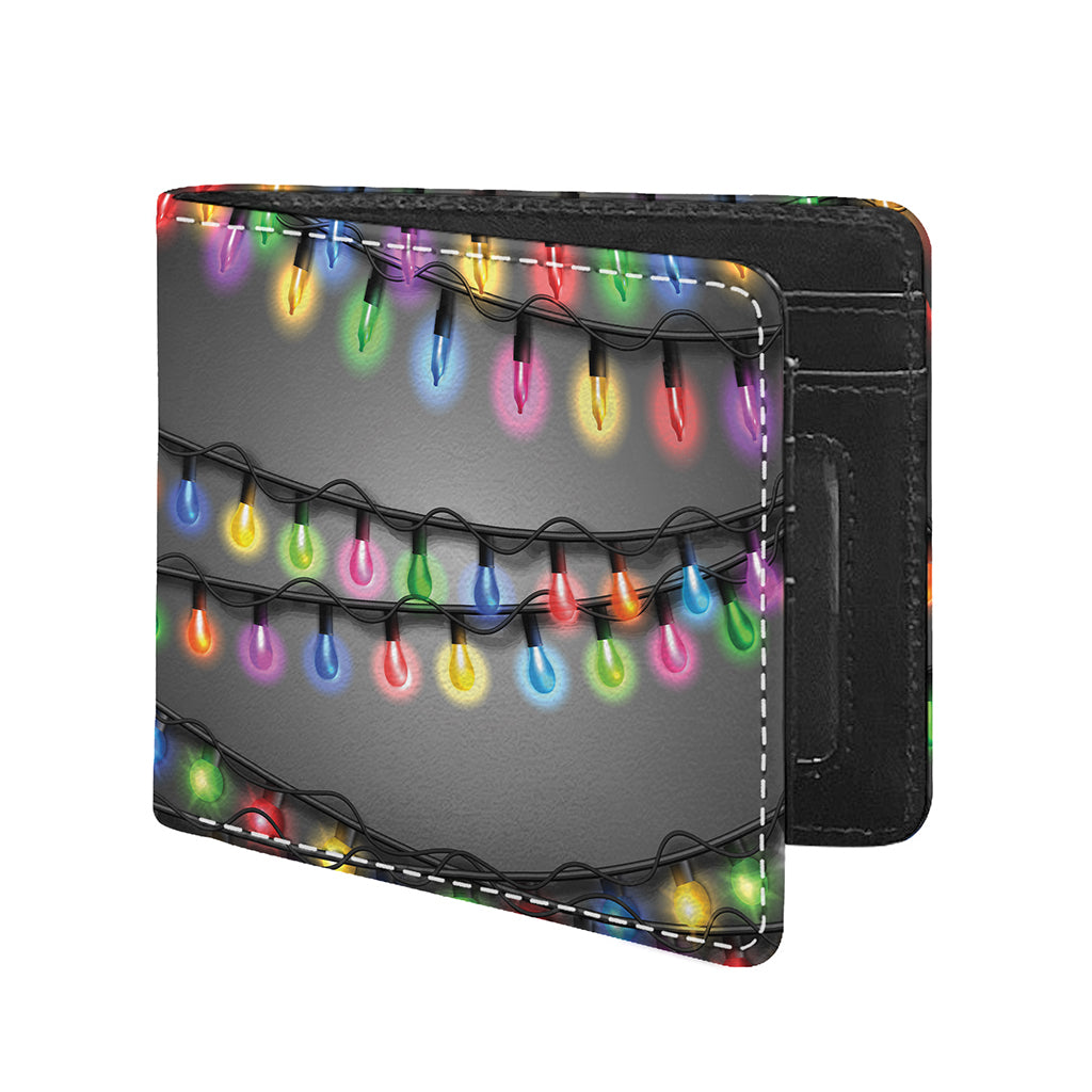 Christmas Holiday Lights Print Bifold Wallet