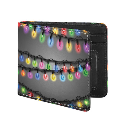 Christmas Holiday Lights Print Bifold Wallet