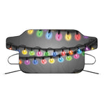 Christmas Holiday Lights Print Car Windshield Snow Cover