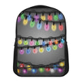 Christmas Holiday Lights Print Casual Backpack
