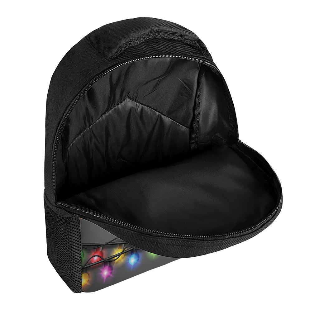 Christmas Holiday Lights Print Casual Backpack