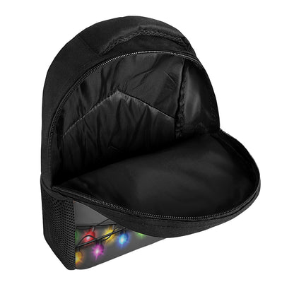 Christmas Holiday Lights Print Casual Backpack