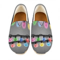 Christmas Holiday Lights Print Casual Shoes