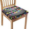 Christmas Holiday Lights Print Chair Cushion Cover