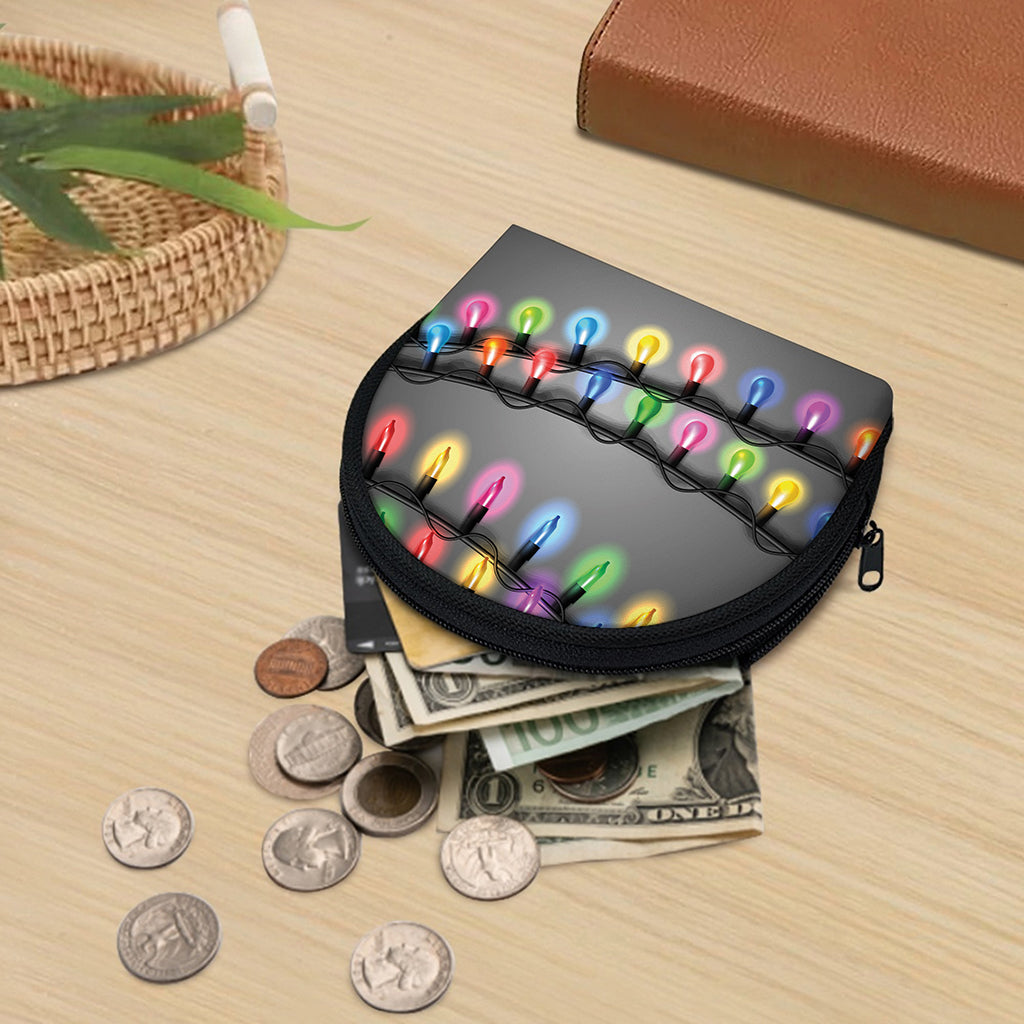 Christmas Holiday Lights Print Coin Purse