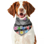 Christmas Holiday Lights Print Dog Bandana