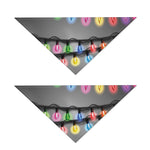 Christmas Holiday Lights Print Dog Bandana