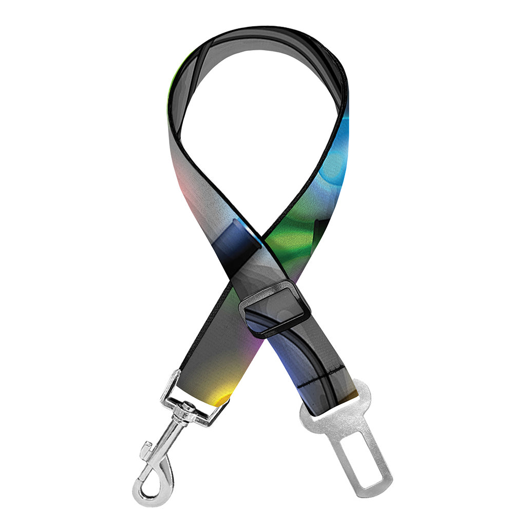 Christmas Holiday Lights Print Dog Seat Belt