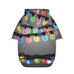 Christmas Holiday Lights Print Dog Zip Up Hoodie