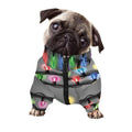 Christmas Holiday Lights Print Dog Zip Up Jacket