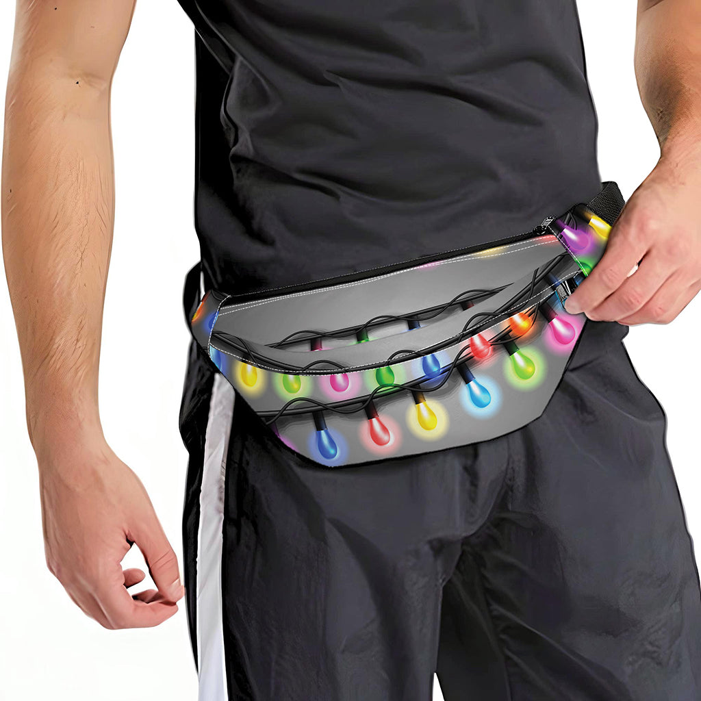 Christmas Holiday Lights Print Fanny Pack