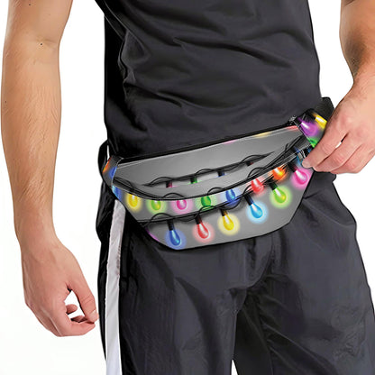 Christmas Holiday Lights Print Fanny Pack