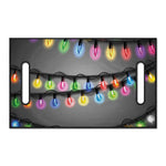 Christmas Holiday Lights Print Golf Cart Seat Cover