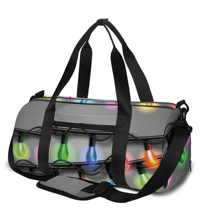 Christmas Holiday Lights Print Gym Bag