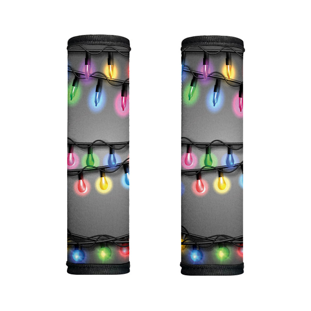 Christmas Holiday Lights Print Handle Covers