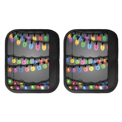 Christmas Holiday Lights Print Handle Covers