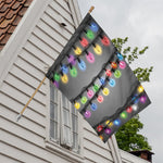 Christmas Holiday Lights Print House Flag