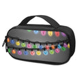 Christmas Holiday Lights Print Portable Cooler Travel Case