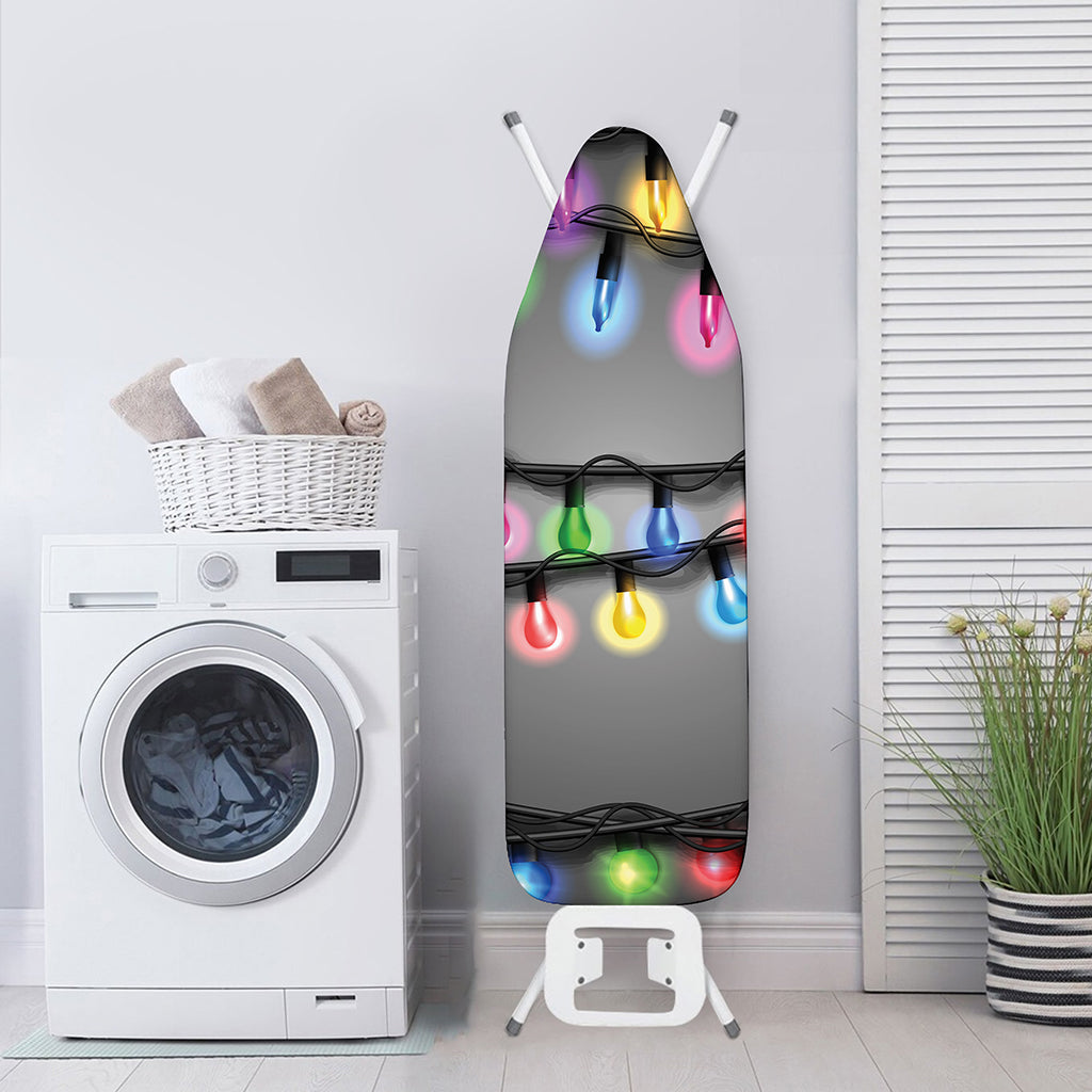 Christmas Holiday Lights Print Ironing Board Cover