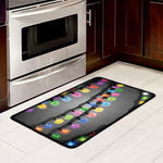 Christmas Holiday Lights Print Kitchen Mat