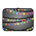 Christmas Holiday Lights Print Laptop Sleeve