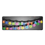 Christmas Holiday Lights Print Long Kitchen Mat