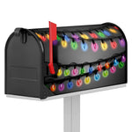 Christmas Holiday Lights Print Mailbox Cover