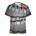 Christmas Holiday Lights Print Men's Athletic T-Shirt