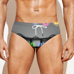 Christmas Holiday Lights Print Men's Swim Briefs