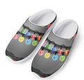 Christmas Holiday Lights Print Mesh Casual Shoes