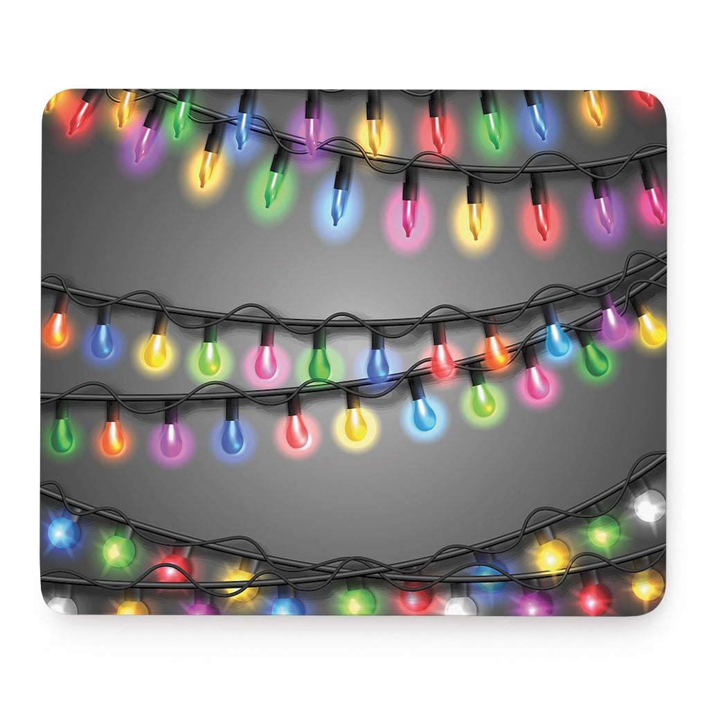 Christmas Holiday Lights Print Mouse Pad